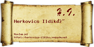 Herkovics Ildikó névjegykártya